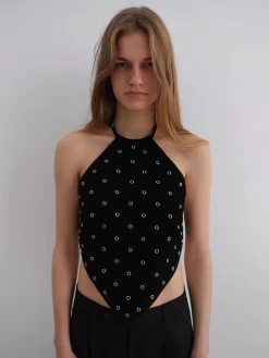 Gimaguas Leather|Tops*Eyelets Top