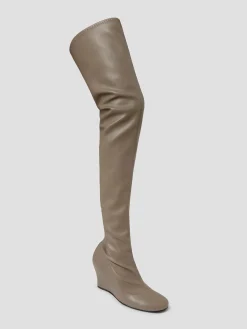 Gimaguas Leather|Shoes*High Boot Wedges